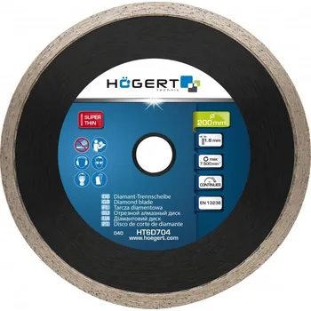 Řezný kotouč Högert Kontinuální diamantový kotouč 200 mm HT6D704