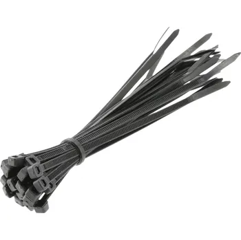 Stahovací páska Högert Nylonové stahovací pásky 3.6 x 140 mm, 25 ks, černé HT2C703