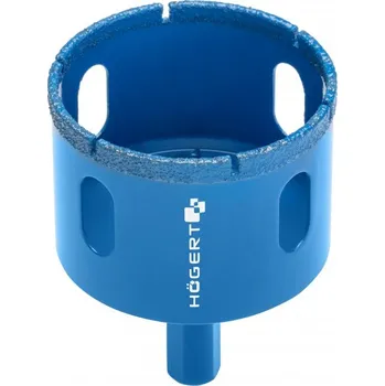 Pilová děrovka Högert Diamantová děrovka 65 mm, vrtákové sklíčidlo HT7D365