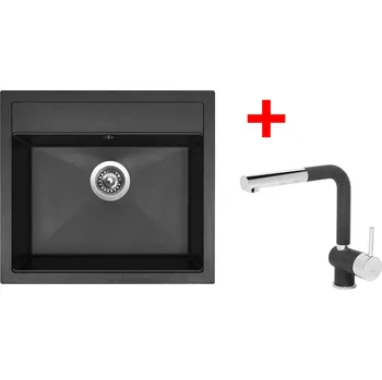 Granitový dřez Sinks SOLO 560 Granblack + Mix 3 P GR