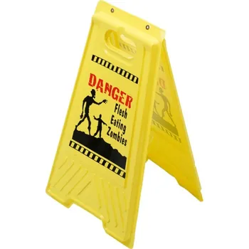Party dekorace Chaks Výstražná tabulka Halloween - Danger