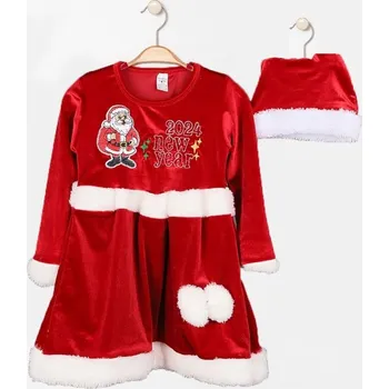 Dívčí šaty ARIAshop New Year 104 červená 104