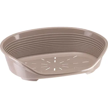 Pelíšek pro psa Ferplast Pelech plastový pro psa SIESTA DLX Béžovo-hnědý Velikost: 61,5x45x21,5cm DLX 4