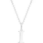 GEMMAX Řetízek s písmenem „I“ bílé zlato - tiskací – bílé zlato 585/1000 GUSWN-43501-25841 – v dárkovém balení s Certifikátem ryzosti