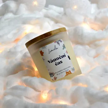 Svíčka Sójová svíčka Vánoční čas 180 ml Ano - Text napište do poznámky objednávky