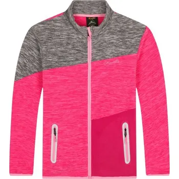 Dívčí vesta Dívčí FLEESOVÁ MIKINA růžová Kugo FM8785 (Dívčí teplá mikina)