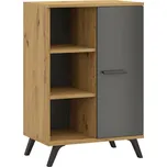 Falco Knihovna s dvířky malá Roky 2 Grafit