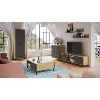 Obývací stěna Falco Bytová sestava Roky C Grafit