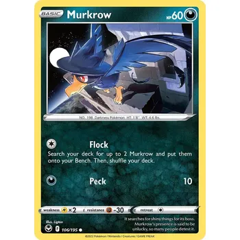 Sběratelská karetní hra Pokémon karta Murkrow 106/195 - Silver Tempest