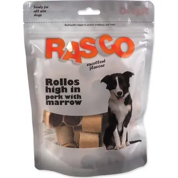 Pamlsek pro psa Pochoutka Rasco rolky vepřové s morkem 3cm 320g