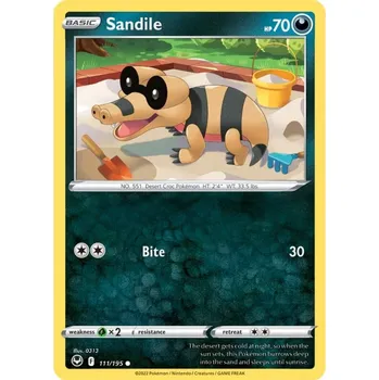 Sběratelská karetní hra Pokémon karta Sandile 111/195
