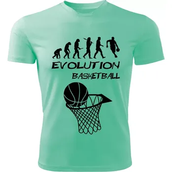Pánské tričko BASKETBALL tričko Evolution mátové L (pánské tričko EVOLUTION sportovní BASKETBAL)