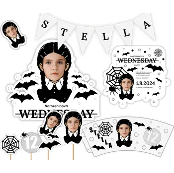 Party nádobí Personal Personalizovaný narodeninový set - Wednesday