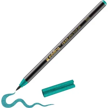 Štětcový fix EDDING 1340 GLITTER na papír, třpytivý tmavě zelený