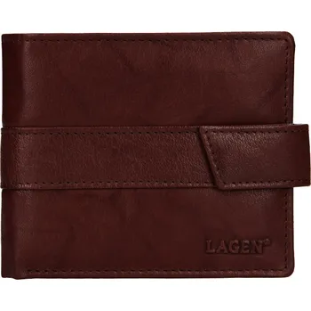 Peněženka Pánská peněženka LAGEN kožená V-03 hnědá BRN