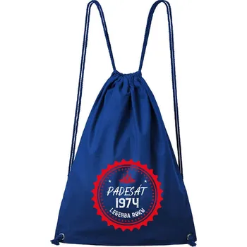 Městský batoh DOBRÝ TRIKO Bavlněný batoh Legenda padesát Barva: Královsky modrá