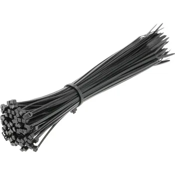 Organizace kabelů Högert Nylonové stahovací pásky 2.5 x 200 mm, 100 ks, černé HT2C702