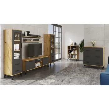 Obývací pokoj Falco Bytová sestava Roky G Grafit