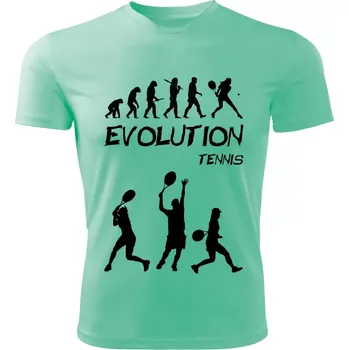 Dámské tričko TENIS dámské tričko Evolution mátové M (dámské tričko EVOLUTION sportovní TENNIS)