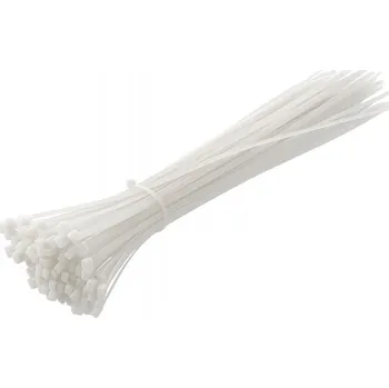 Stahovací páska Högert Nylonové stahovací pásky 4.8 x 370 mm, 100 ks, bílá HT2C731