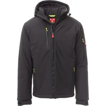pracovní bunda Zateplená softshell bunda Payper CREEK PAD Barva: Antracit/ Černá, Velikost: 5XL