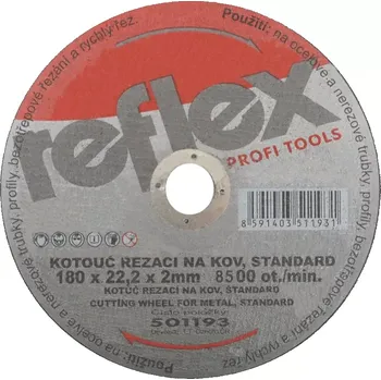 Pilový kotouč TOPTRADE kotouč řezný, na kov, 180 x 22,2 x 2 mm (TOPTRADE kotouč řezný, na kov, 180 x 22,2 x 2 mm)