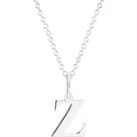 GEMMAX Řetízek s písmenem „Z“ bílé zlato - tiskací – bílé zlato 585/1000 GUSWN-43621-25841 – v dárkovém balení s Certifikátem ryzosti