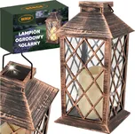 BERGE Zahradní lucerna LED solární lucerna měděná 2V 35MA