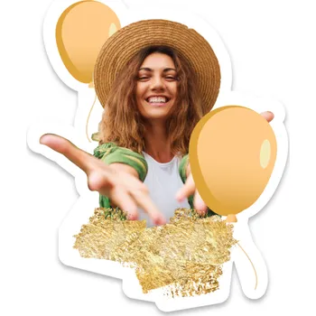 Dortová svíčka Personal Personalizovaný zápich na dort - Zlatá oslava