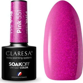 Lak na nehty Gel lak CLARESA Pink 551 5ml