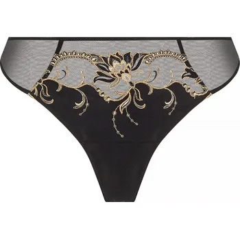 Kalhotky Lise Charmel - Eblouissante icone tanga brazil or nuit XS ACJ0030