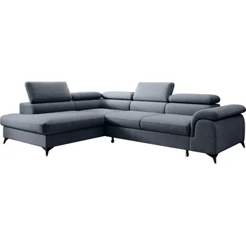 Sedací souprava Rozkládací sedací souprava, šedá, levá, PONY ROH