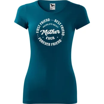 Dámské oblečení DOBRÝ TRIKO Dámské tričko Mother ever Velikost: 2XL, Barva: Petrolejová