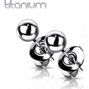 Náušnice Steel Edge Titanové náušnice pecky SET23ER03 Průměr mm: 4mm
