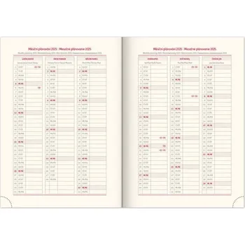 Diář Denní diář Vellum 2025 modrý