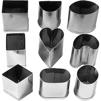 Vykrajovátko Sambonet Paderno Industrie VYKRAJOVÁTKA NEREZOVÁ - RŮZNÉ TVARY - SADA 9-ti ks