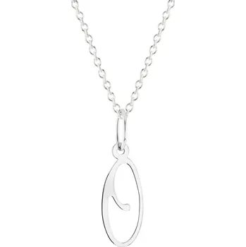 Náhrdelník GEMMAX Řetízek s písmenem „O“ bílé zlato - malé, psací – zlatý šperk ryzosti 585/1000 v Dárkovém balení s Certifikátem GUSWN-42921-25841