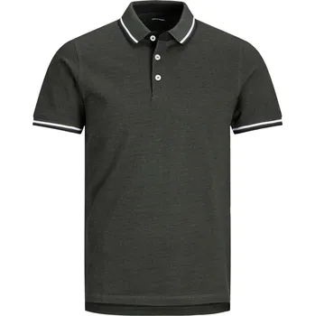 Oblečení a móda Velké Velikosti - Jack & Jones - Tričko polo z&nbsp;čisté bavlny - 6XL - Tmavě Zelená