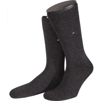Velké Velikosti - Tommy Hilfiger - Ponožky, dvojité balení - 46 - Antracit