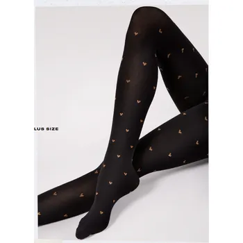 Dámské punčochy Fiore Copper love 60 den G6112 Punčochové kalhoty black/copper 5-XL