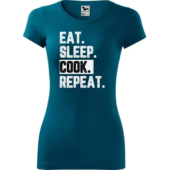 Dámské oblečení DOBRÝ TRIKO Dámské tričko Cook Velikost: L, Barva: Petrolejová