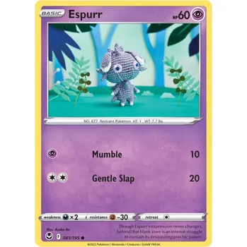 Sběratelská karetní hra Pokémon karta Espurr 081/195