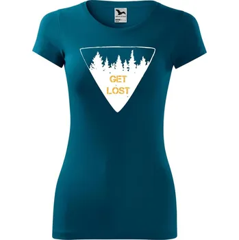 Dámské oblečení DOBRÝ TRIKO Dámské tričko Get lost Velikost: 2XL, Barva: Petrolejová