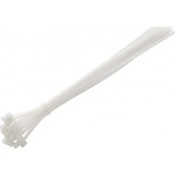 Organizace kabelů Högert Nylonové stahovací pásky 4.8 x 370 mm, 25 ks, bílá HT2C730
