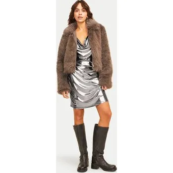 Dámské šaty JJXX Koktejlové šaty Dina 12266218 Stříbrná Loose Fit S