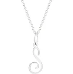 GEMMAX Řetízek s písmenem „S“ bílé zlato - malé, psací – bílé zlato 585/1000 GUSWN-42951-25841 – v dárkovém balení s Certifikátem ryzosti