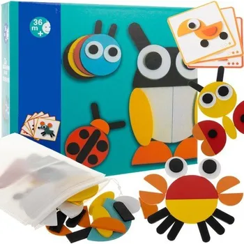 Puzzle Vzdělávací puzzle - dřevěná mozaika