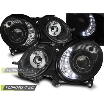 Přední světlomet Tuning-Tec Přední čirá LED světla Mercedes Benz E W211 (2002 - 2006) - černé