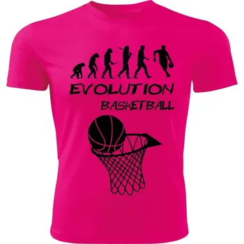 Dámské tričko BASKETBAL tričko Evolution růžové M (dámské tričko EVOLUTION sportovní BASKETBALL)