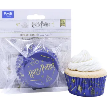 Formička PME Cake Košíčky na muffiny modré s nápisem Harry Potter